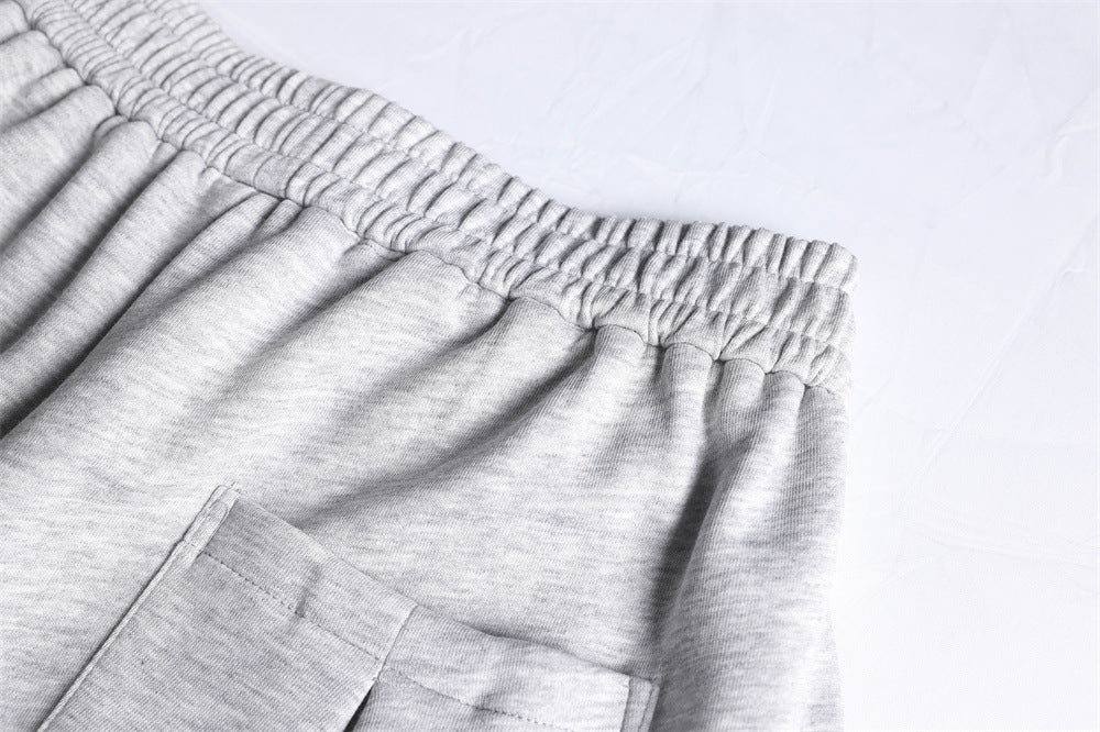 DAXUEN Relaxed-fit wide-leg sweatpants in heather grey