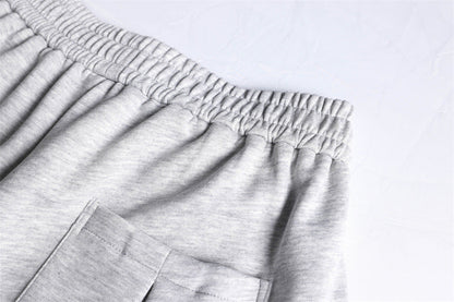 DAXUEN Relaxed-fit wide-leg sweatpants in heather grey