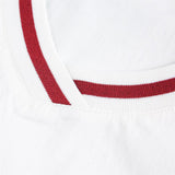 DAXUEN Oversized V-neck graphic t-shirt with drawstring hem