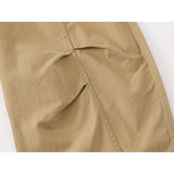 DAXUEN Baggy khaki wide-leg pants for men