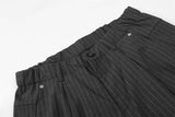 DAXUEN High-waisted wide-leg pinstriped trousers