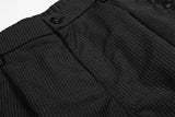 DAXUEN Cropped wide-leg culotte pants with pinstripes