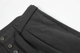 DAXUEN High-waisted wide-leg trousers in dark grey