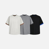 DAXUEN Layered contrast color short-sleeved t-shirt