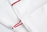 DAXUEN Oversized V-neck graphic t-shirt with drawstring hem