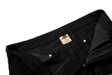 DAXUEN Solid black flared cargo pants