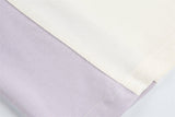 DAXUEN Color blocked short-sleeved t-shirt with contrast stitching