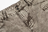 DAXUEN Wide-leg denim jeans with acid wash effect