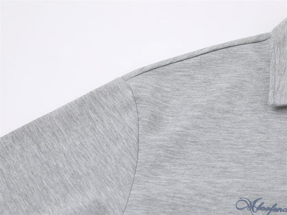 DAXUEN Short-sleeve polo shirt with striped details and embroidery