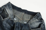 DAXUEN Faded gradient wide-leg denim jeans