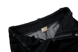 DAXUEN High-waisted black flared denim jeans