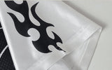 DAXUEN Short-sleeved jersey top with flame graphics