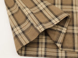 DAXUEN Short sleeve plaid button-up shirt