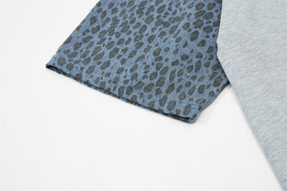 DAXUEN Layered look short-sleeved top with graphic print