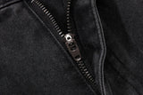 DAXUEN Punk distressed wide-leg overalls