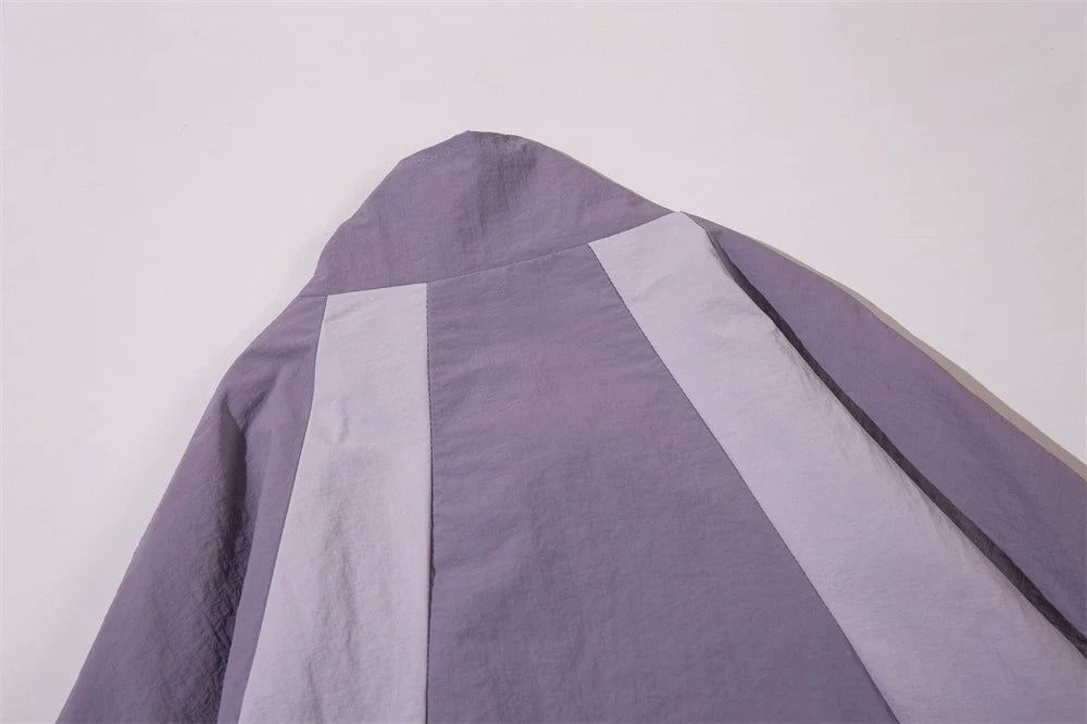 Splicing Color Windbreaker Jacket