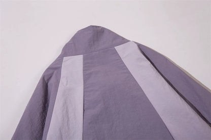 Splicing Color Windbreaker Jacket