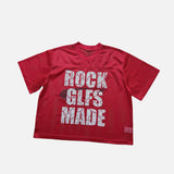 Boxy Mesh Sports Jersey T-Shirt