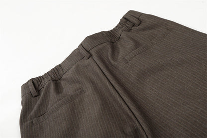 DAXUEN High-waisted wide-leg palazzo pants with pinstripes