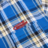 DAXUEN Relaxed-fit short-sleeved plaid button-up shirt
