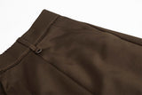 DAXUEN Men's wide-leg culotte shorts in solid colors