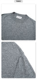 DAXUEN Short-sleeved knit top in solid colors