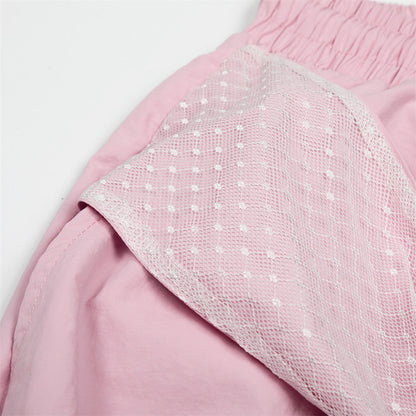 DAXUEN Wide-leg balloon pants with sash and embroidery