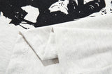 DAXUEN Short-sleeved monochrome graphic T-shirt