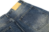 DAXUEN Wide-leg high-waisted jeans in medium blue denim