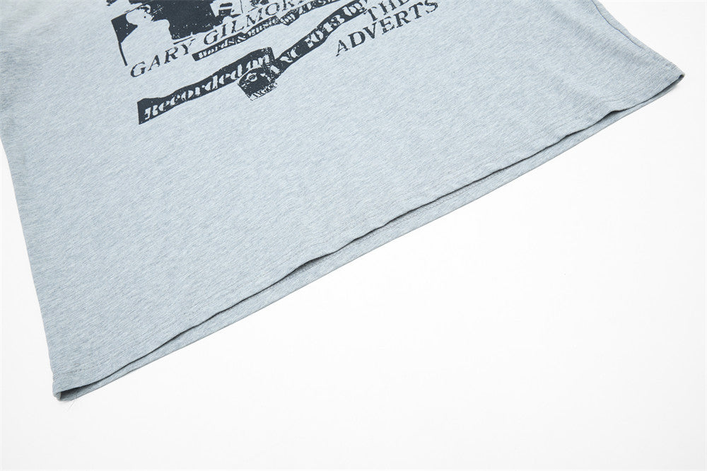 DAXUEN Faded graphic T-shirt with headshot collage print