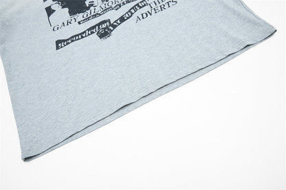 DAXUEN Faded graphic T-shirt with headshot collage print
