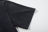DAXUEN Charcoal grey relaxed fit graphic T-shirt