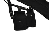 DAXUEN High-waisted black cargo pants with flared legs