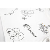 DAXUEN White long sleeve t-shirt with graphic prints