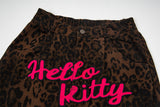 DAXUEN Leopard print wide-leg pants with colorful graphics