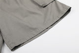 DAXUEN Light grey wide-leg cargo shorts