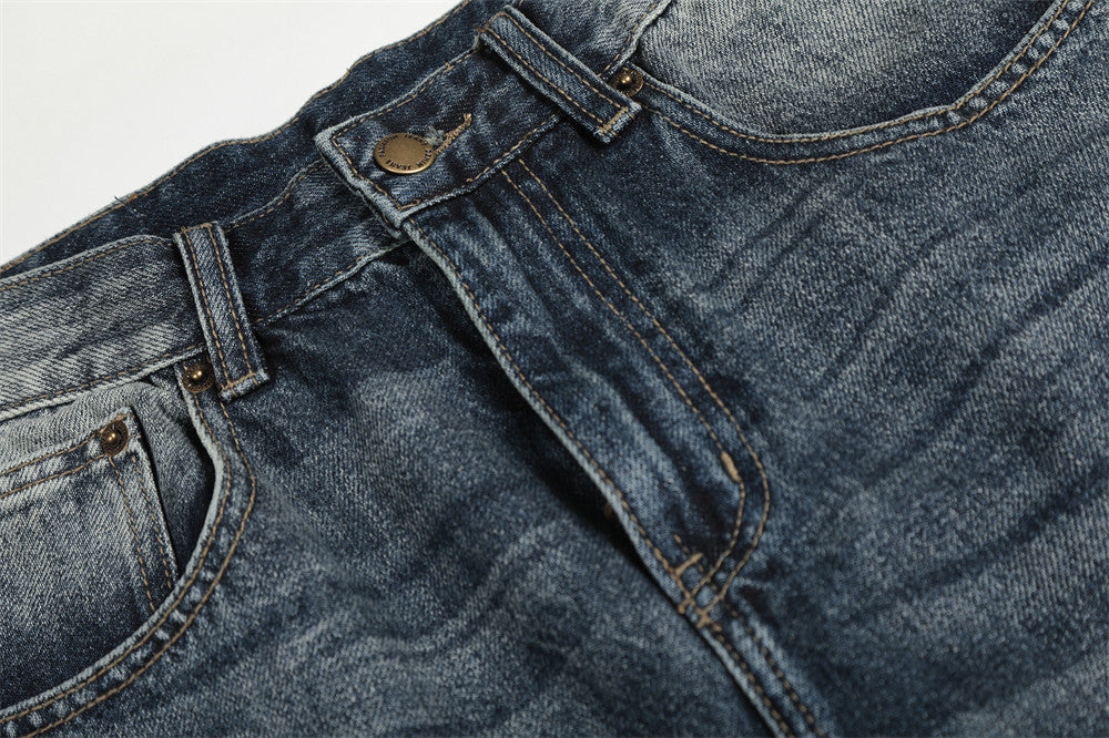 DAXUEN Faded gradient wide-leg denim jeans