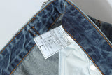 DAXUEN Distressed wide-leg denim shorts with rips