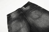 DAXUEN Wide-leg denim jeans with gradient wash and button fly