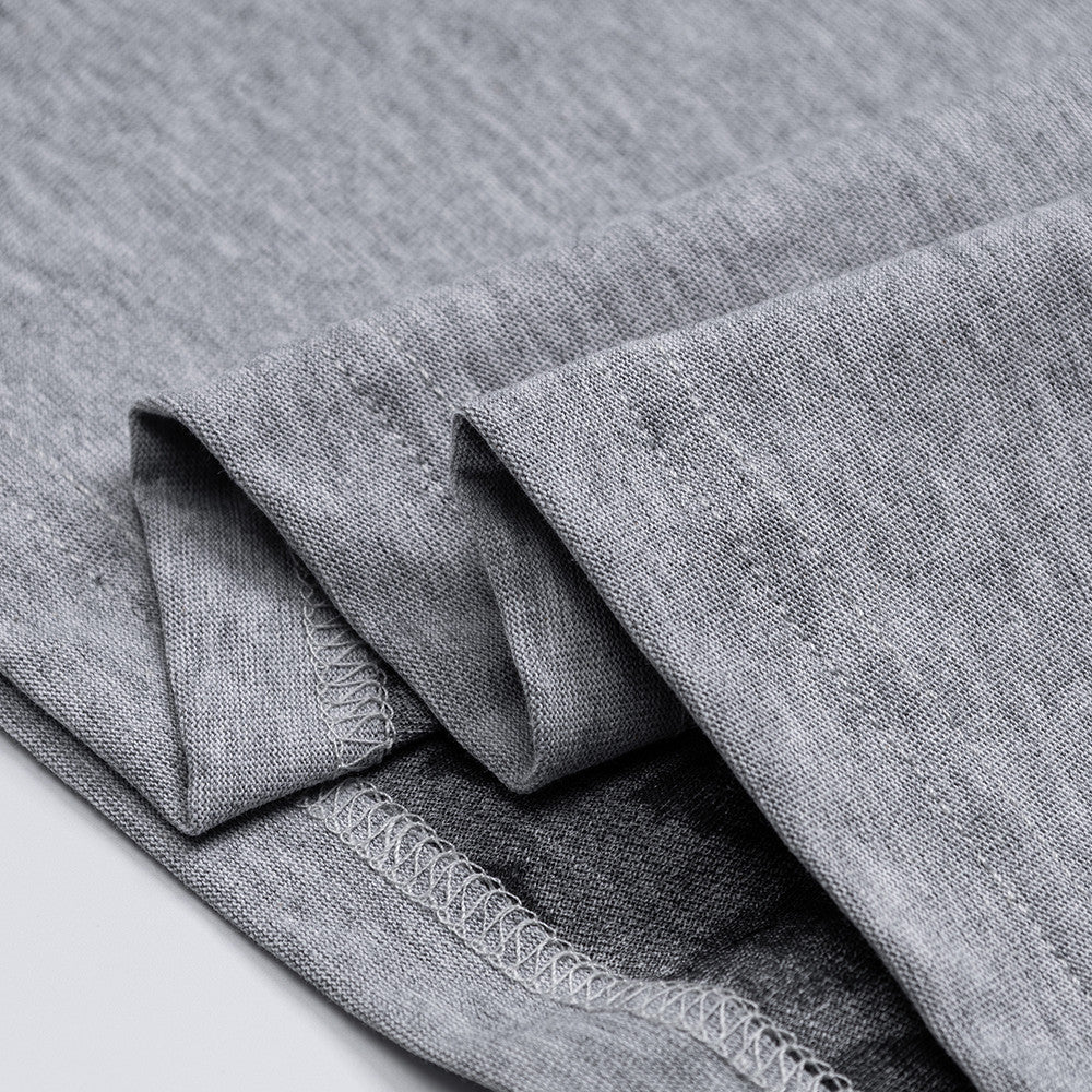 DAXUEN Men's relaxed-fit heather grey t-shirt