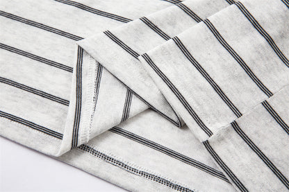 DAXUEN Relaxed-fit short-sleeved striped polo shirt