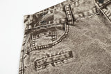 DAXUEN Wide-leg denim jeans with acid wash effect