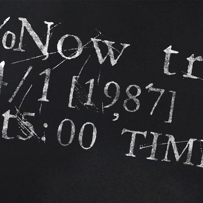 DAXUEN Distressed typewriter print short-sleeved T-shirt