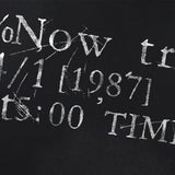 DAXUEN Distressed typewriter print short-sleeved T-shirt
