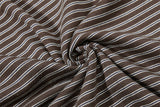 DAXUEN Retro striped mock neck short-sleeve t-shirt
