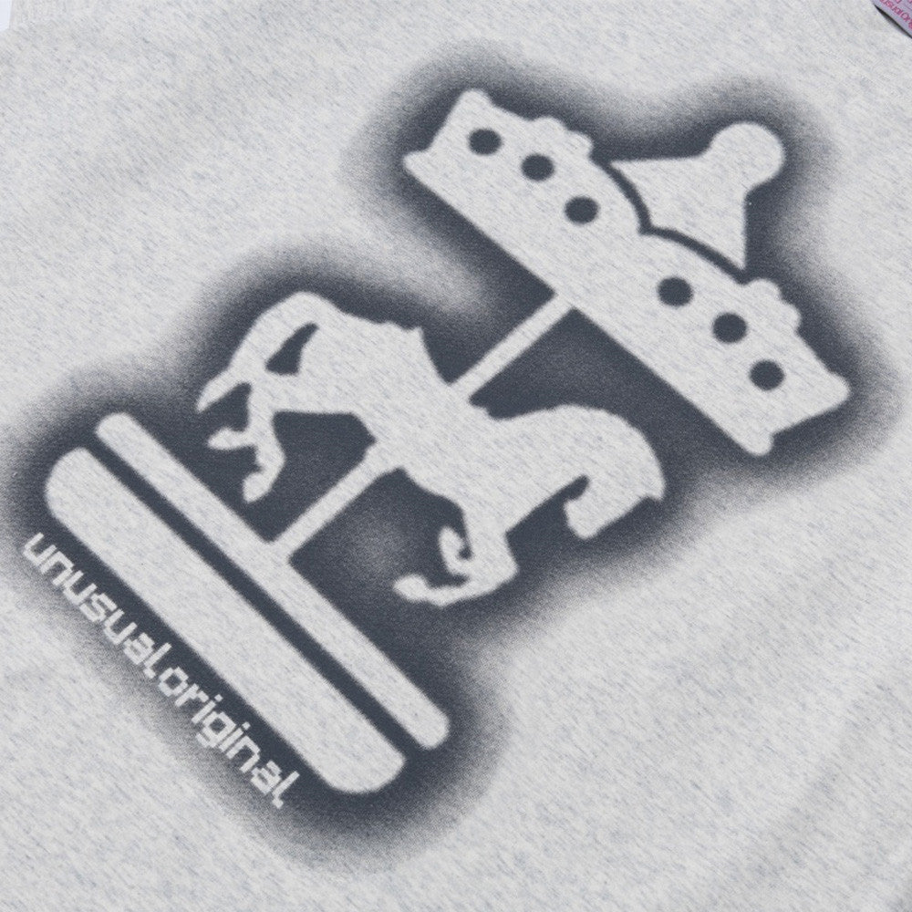 DAXUEN Short-sleeved crew neck T-shirt with carousel horse graphic