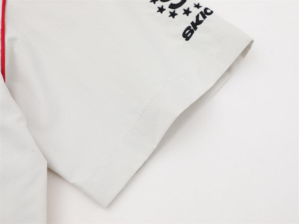 DAXUEN Short-sleeved button-up shirt with graphic prints