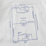 DAXUEN Oversized short-sleeved t-shirt with soccer field graphic