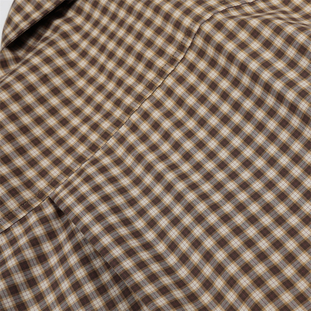 DAXUEN Checked button-up shirt with short sleeves