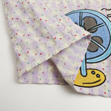 DAXUEN Short-sleeved collared shirt with cartoon cat embroideries